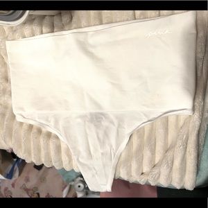 victoria’s secret pink high waisted thong